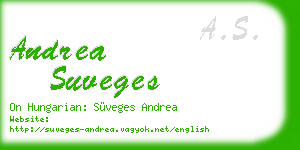 andrea suveges business card
